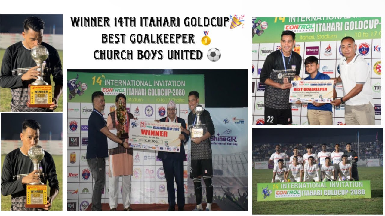 Winning Celebration of 14th Itahari Goldcup,Church Boys United 🎉🍾🥇😊