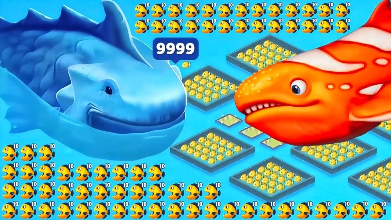 Fishdom 🐠 ads Mini Games 65.0 New update. Hungry fish video gameplay Hadi gaming yt