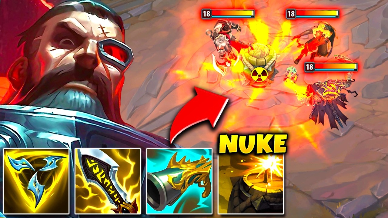 This broken Gangplank build turns his barrels into NUKES (MASSIVE CRITS)