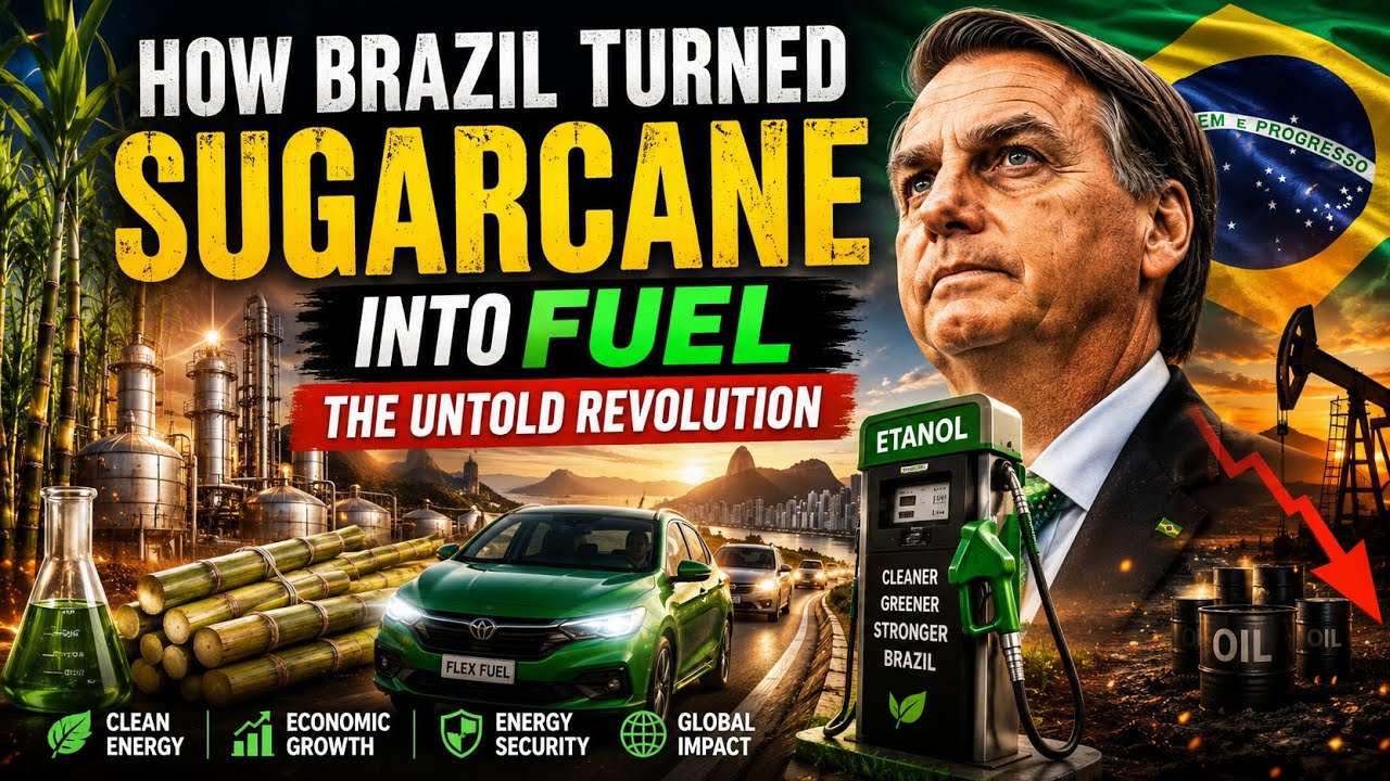 Brazil&rsquo;s SHOCKING Ethanol Revolution 😱 | How Sugarcane Became Fuel ⛽🔥