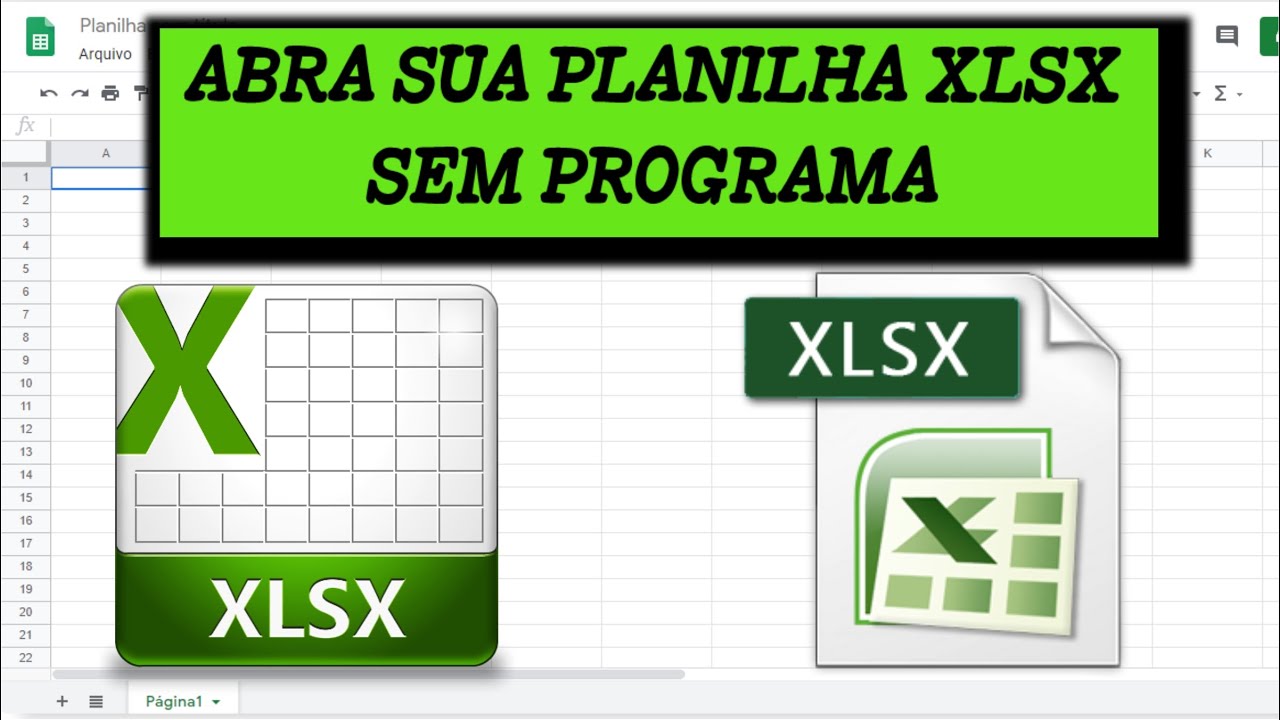 PLANILHA XLSX COMO ABRIR SEM PROGRAMA