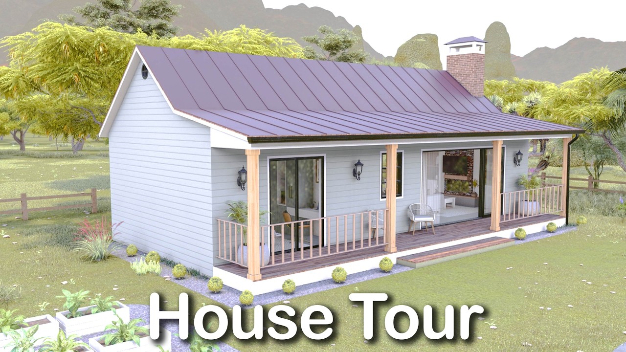 (5x12 Meters) Modern Farmhouse Design | 1 Storey House Tour