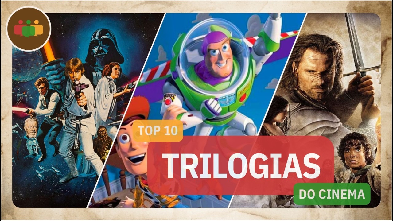 TOP 10 TRILOGIAS DO CINEMA (AO VIVO)