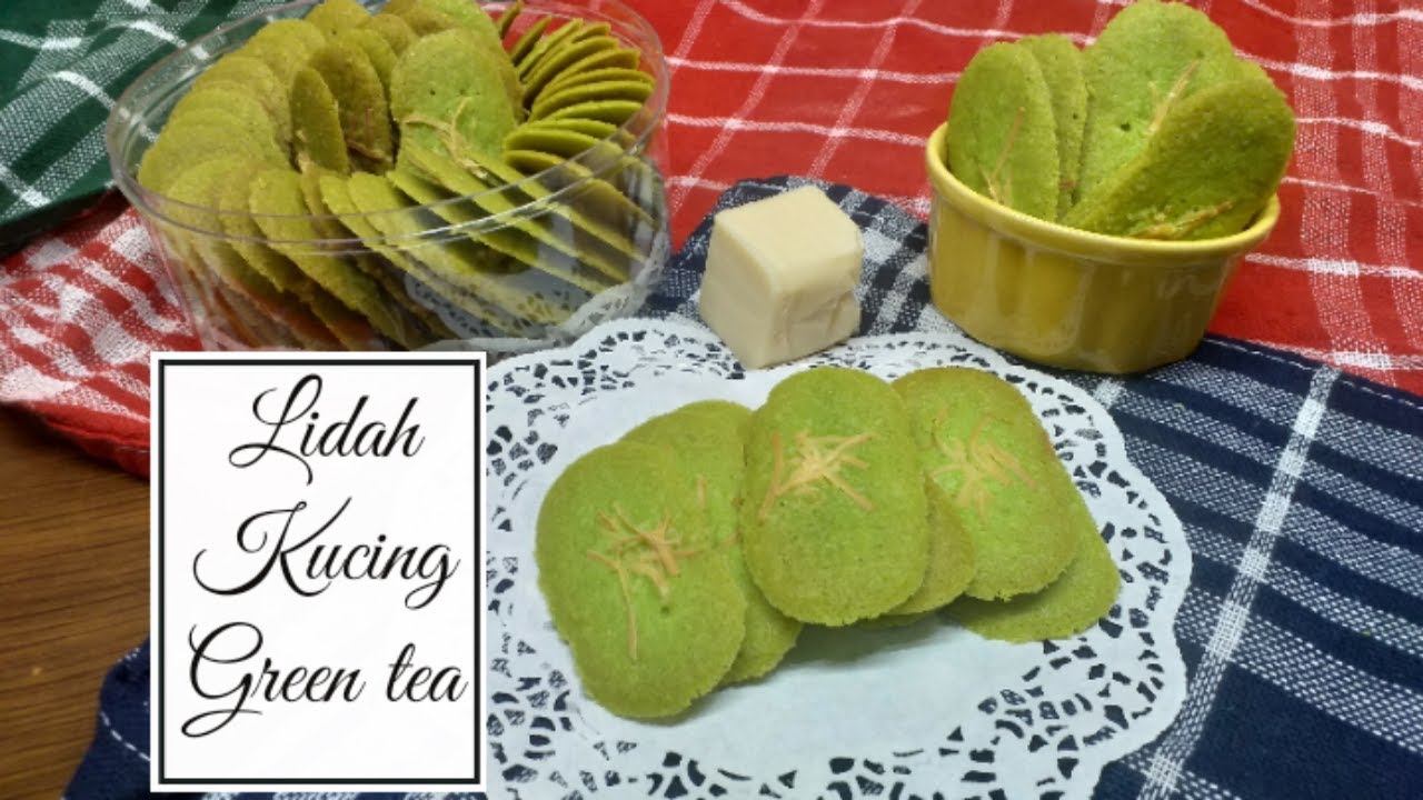LIDAH KUCING GREEN TEA KEJU | KATETONG TEH HIJAU | #56 | KUKER LEBARAN | Cooking Ideas