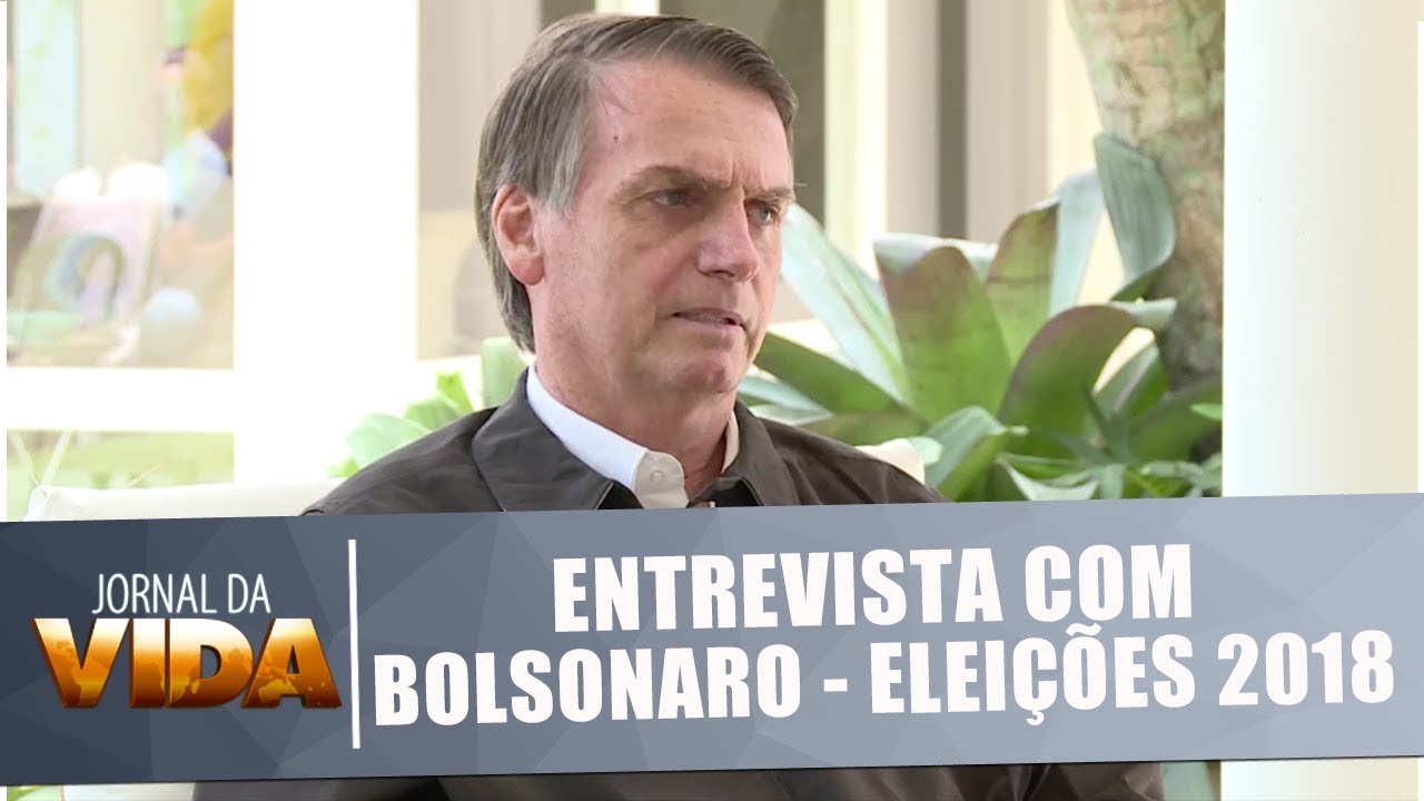 ELEIÇÕES 2018: BOLSONARO - exclusivo para o Jornal da Vida - 20/10/2018