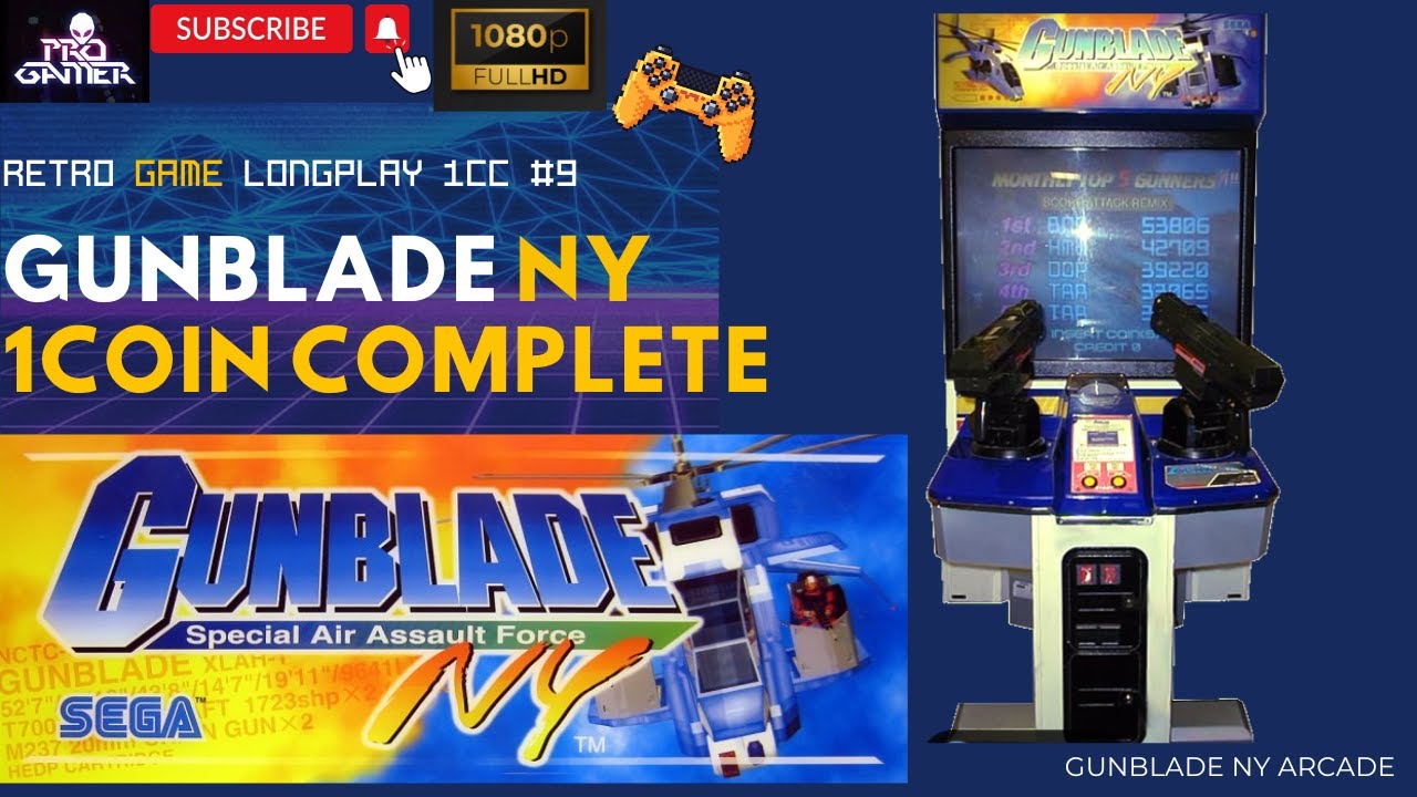 Gunblade NY / SEGA Arcade 1cc Complete