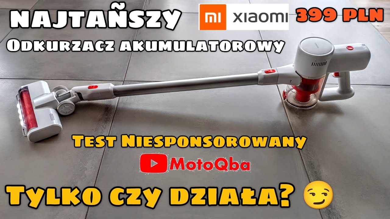 TEST najtańszy odkurzacz aku XIAOMI G20 Lite bezprzewodowy pionowy 