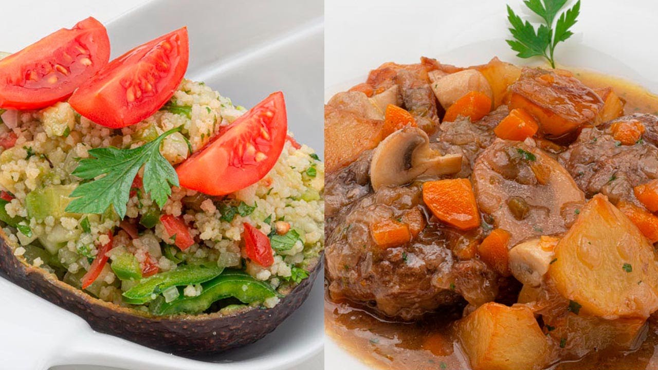 Aguacate relleno de cuscús - Ossobuco guisado con patatas - Cocina Abierta de Karlos Arguiñano
