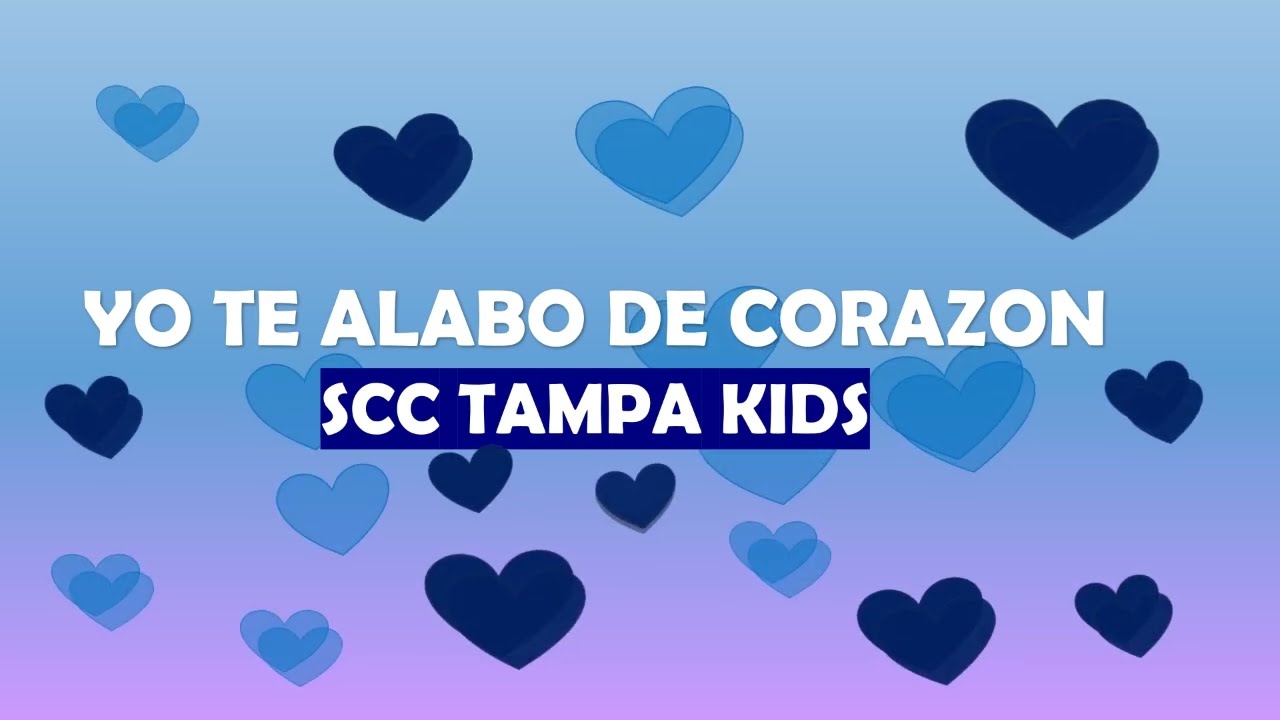 Yo te alabo de corazon pista/instrumental/karaoke-Blest niños