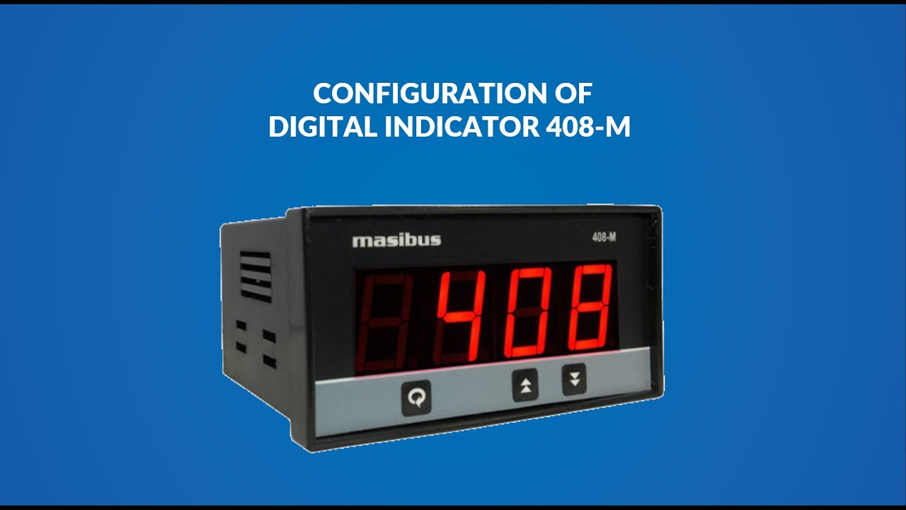 Masibus Digital Indicator 408-M configuration