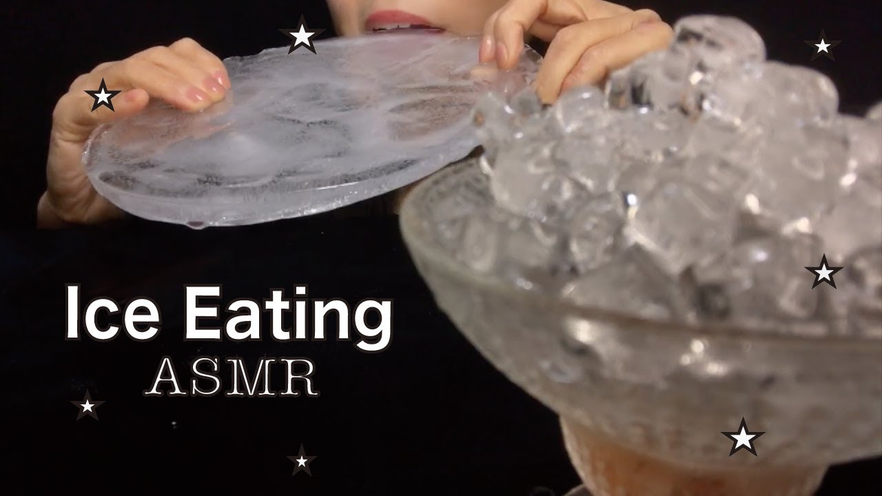 【ASMR】 Hard ice Super large ice & Small ice crunch ☆ ICE EATING SOUNDS