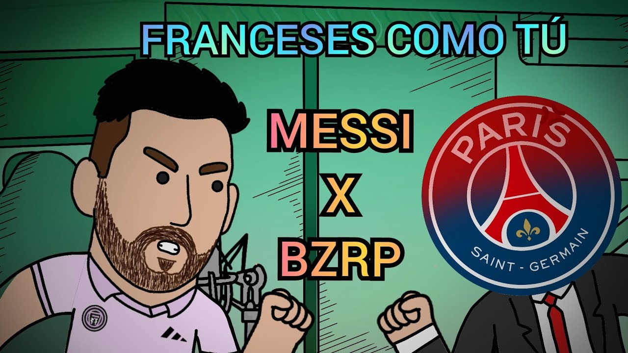 Messi VS PSG (BZRP Music Sessions) parodia Animada. @Gagolito  YoutubeAnimado