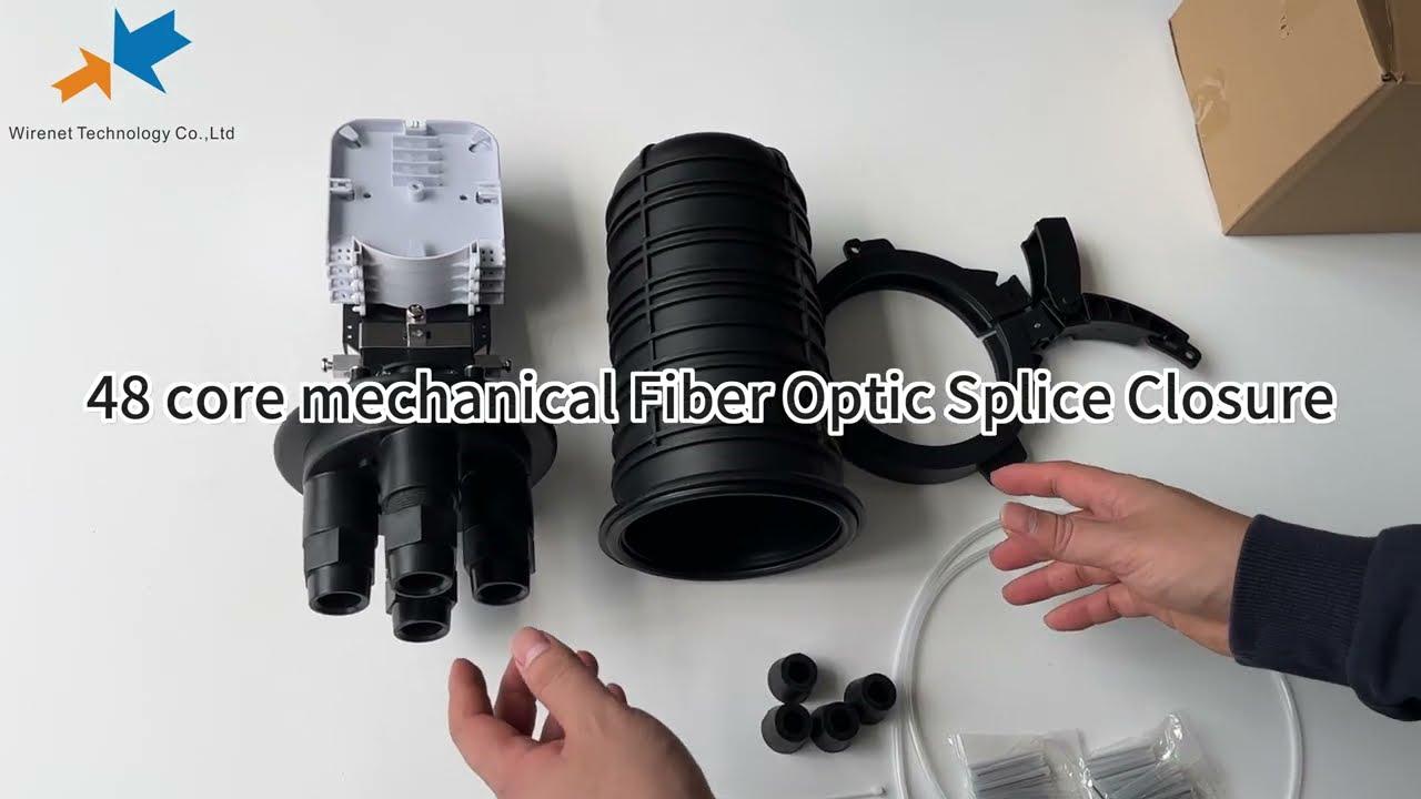 How to use 48 Core Mechanical Fiber Optic Splice Closure #ftth #ftthbox