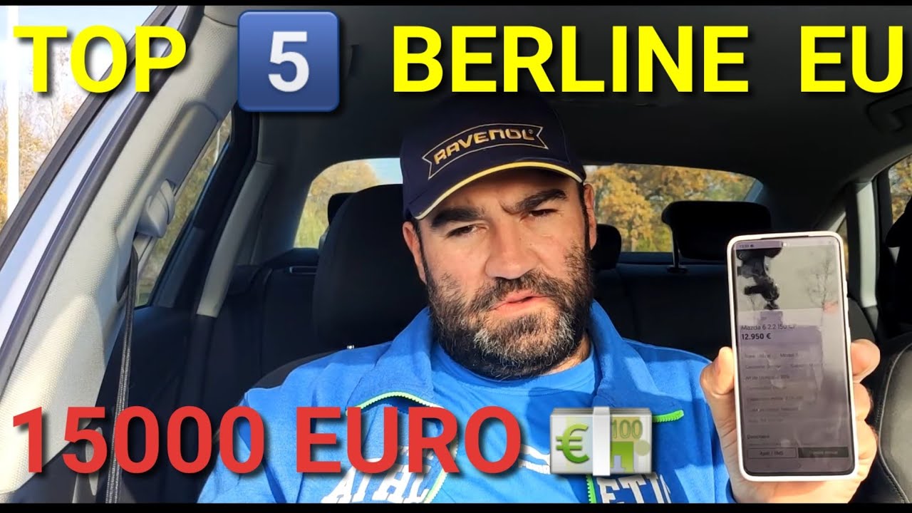 TOP 5️⃣ 🚘 berline euro 6️⃣ la mai putin de 1️⃣5️⃣0️⃣0️⃣0️⃣ 💶 euro