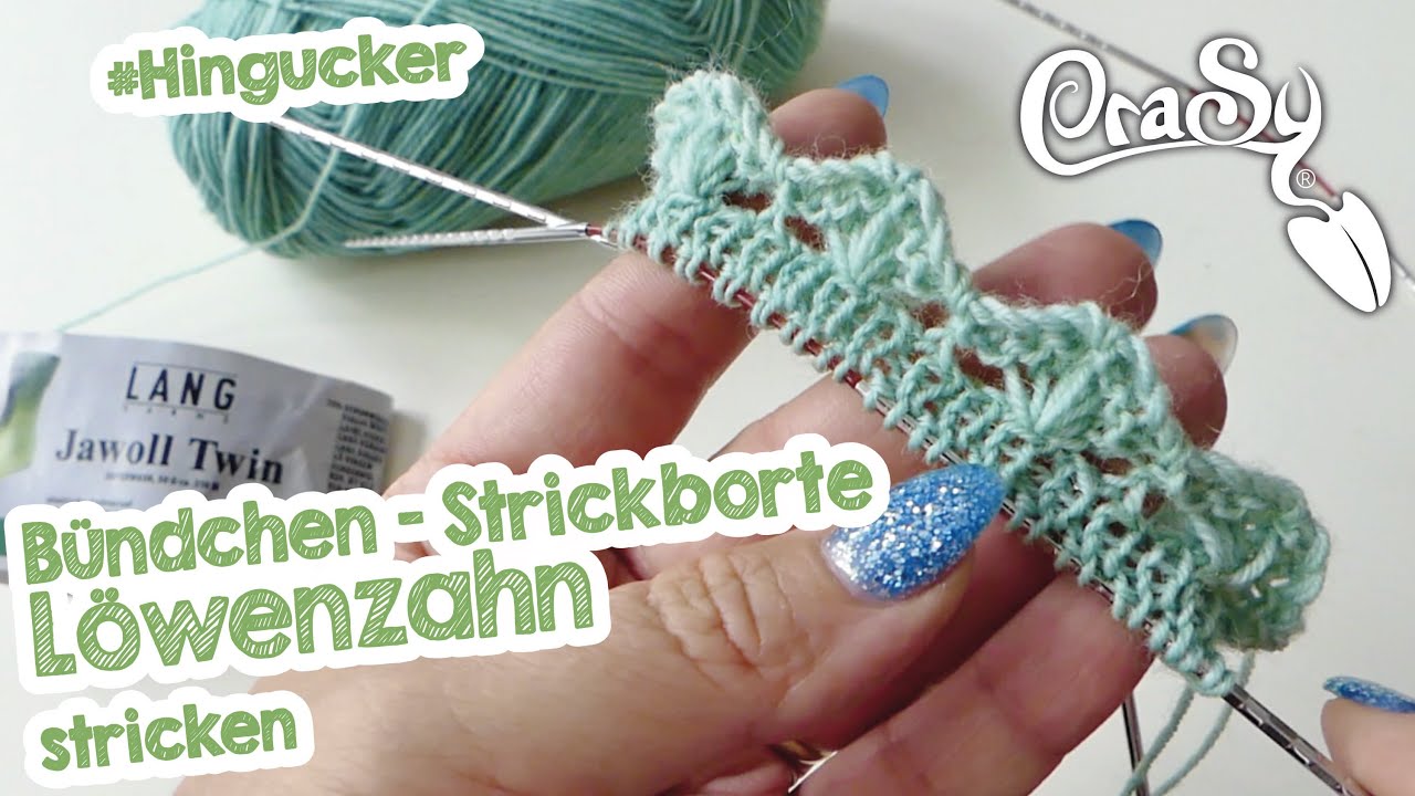 Sockenbündchen, Strickborte 