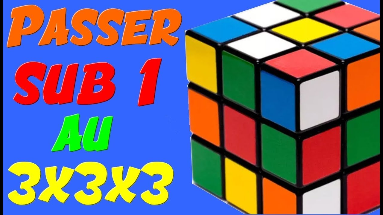 7 astuces pour passer sub 1 minute au Rubik's cube 3x3x3 !