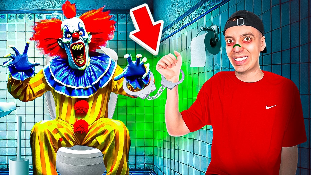 24 STUNDEN an HORROR CLOWN GEKETTET... 🤡😭 (geht schief)