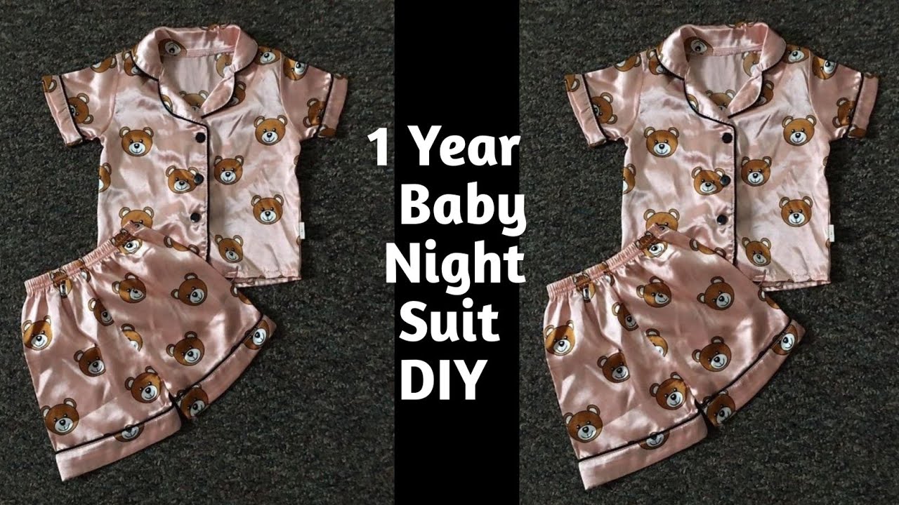 Baby Night Suit Cutting and Stitching | DIY Baby Night Dress | Neha Khan tutorial