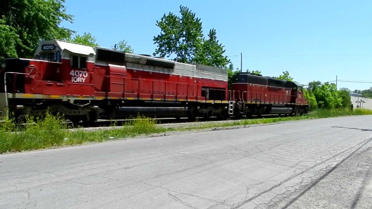 IORY Indiana and Ohio railroad travels south in Lima, Ohio