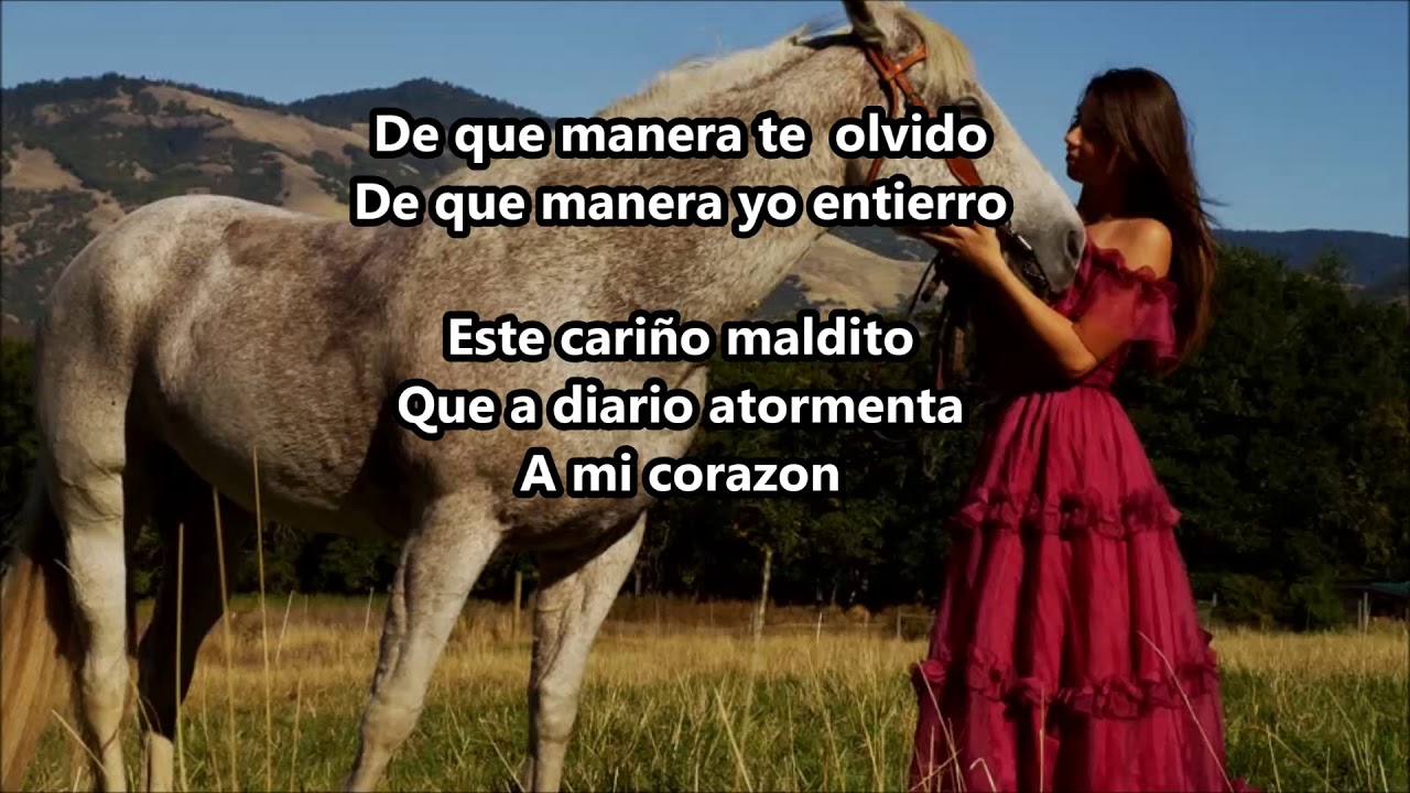 DE QUE MANERA TE OLVIDO KARAOKE MUJER