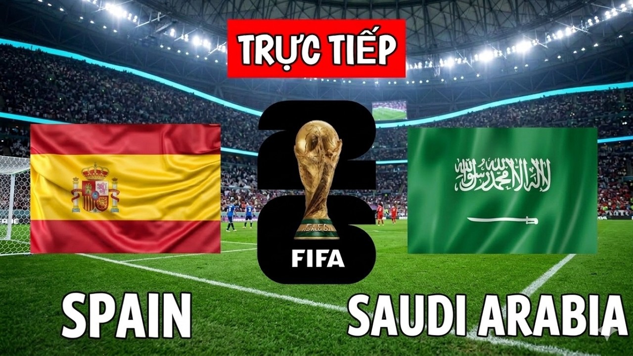 🔴 TRỰC TIẾP T&acirc;y Ban Nha vs Ả Rập X&ecirc; &Uacute;t H&Ocirc;M NAY | FIFA World Cup | eFootball Simulation