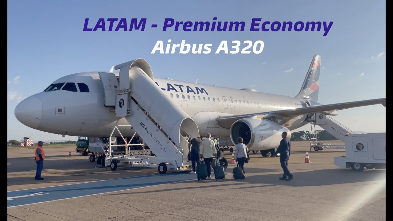 LATAM Airbus A320 Premium Economy - Ribeirão Preto (RAO) - São Paulo (GRU) [English Subtitles]