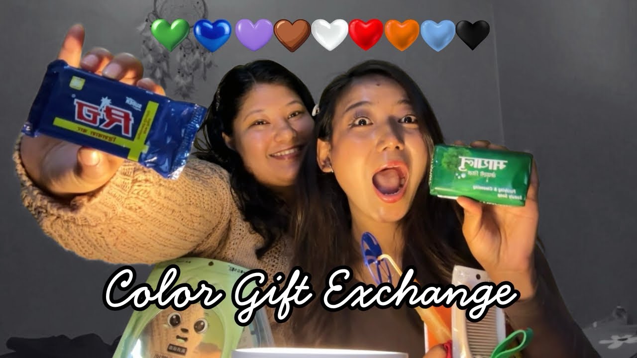 Color Gift Exchange 💚💙🧡🤎🖤🤍🩵💜❤️|| Turned into Splitsvilla😂 ||  @SusmitaBajracharya 