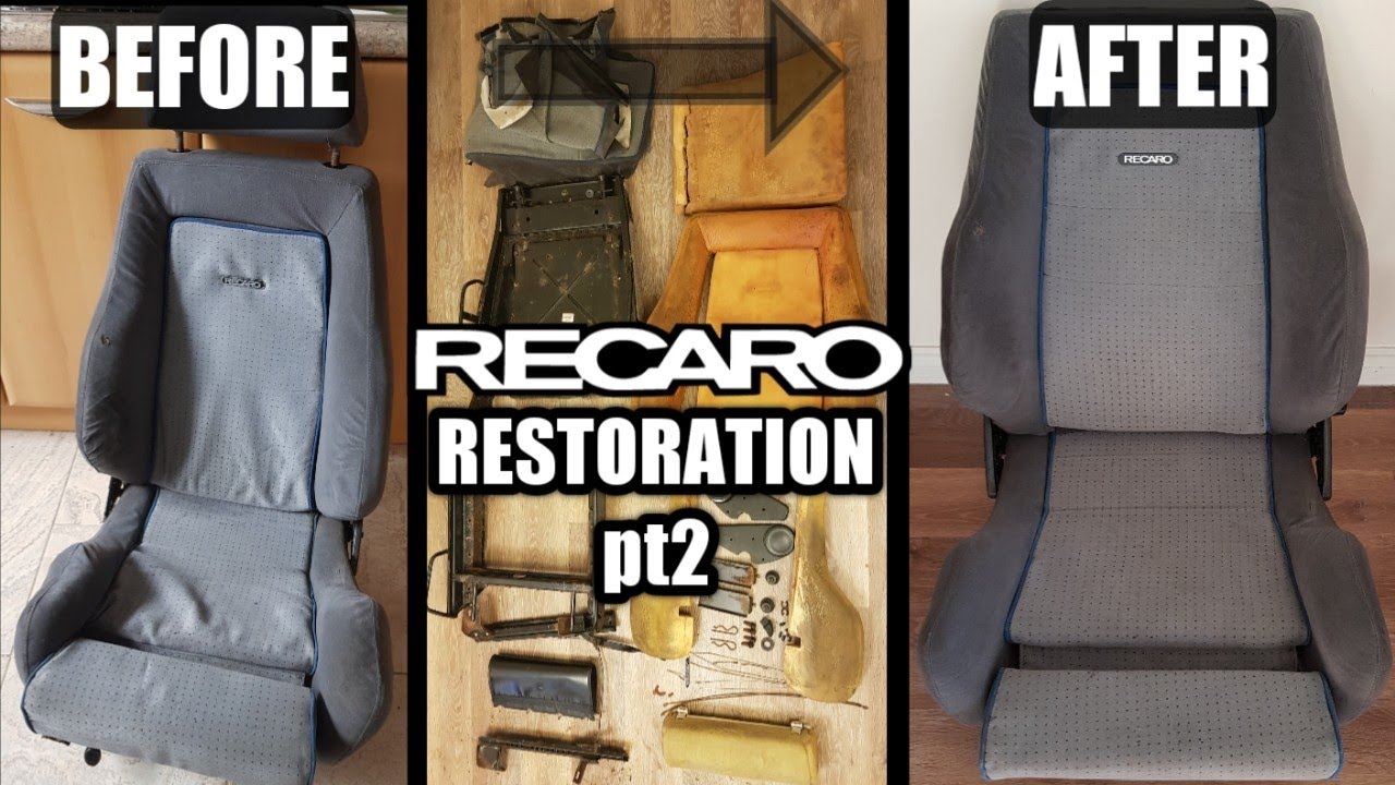 RECARO SEATS RESTORATION HOW TO REPAIR ESCORT RS TURBO CAR SEATS