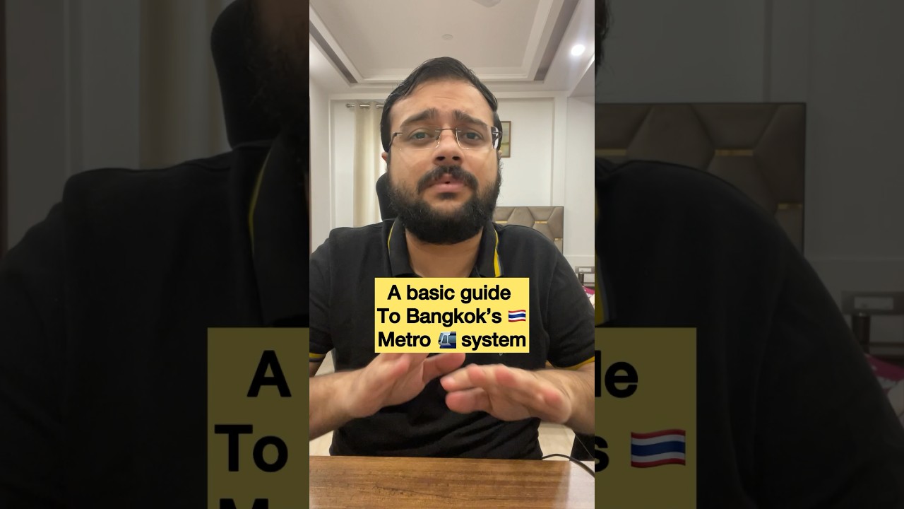 Guide of Bangkok 🇹🇭 Metro 🚈 Train #yoloyatra #jamalkudu #bangkoktraveltips #budgettravel #ytshort