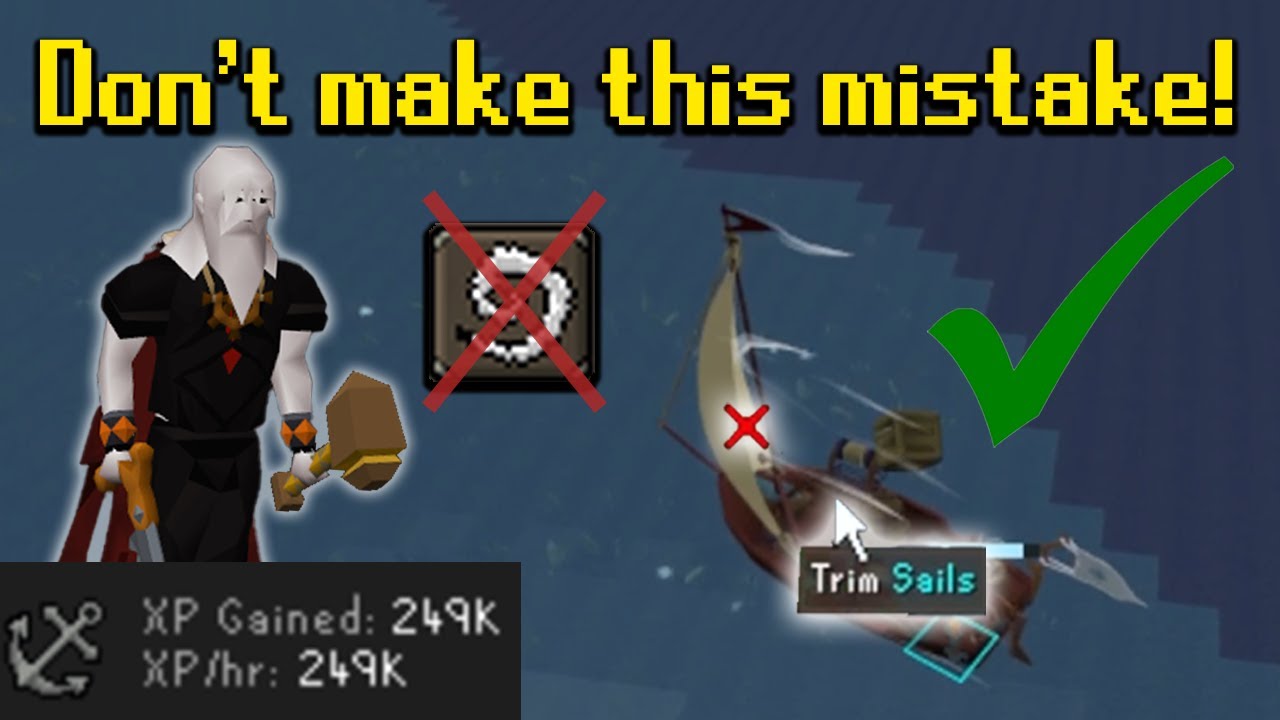 LOW EFFORT 235k+ XP per hour! - OSRS Sailing Gwenith Glide
