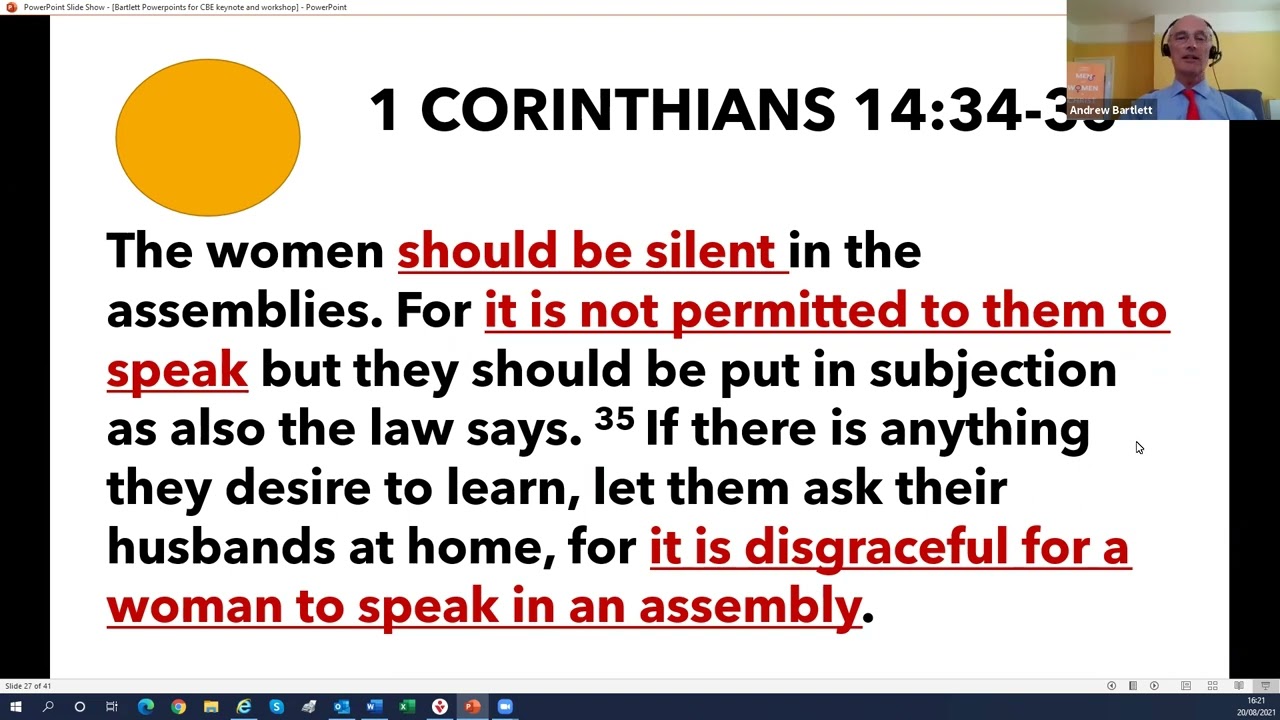 1 Corinthians 14:34-35 Silent Women? Silence Added? Andrew Bartlett