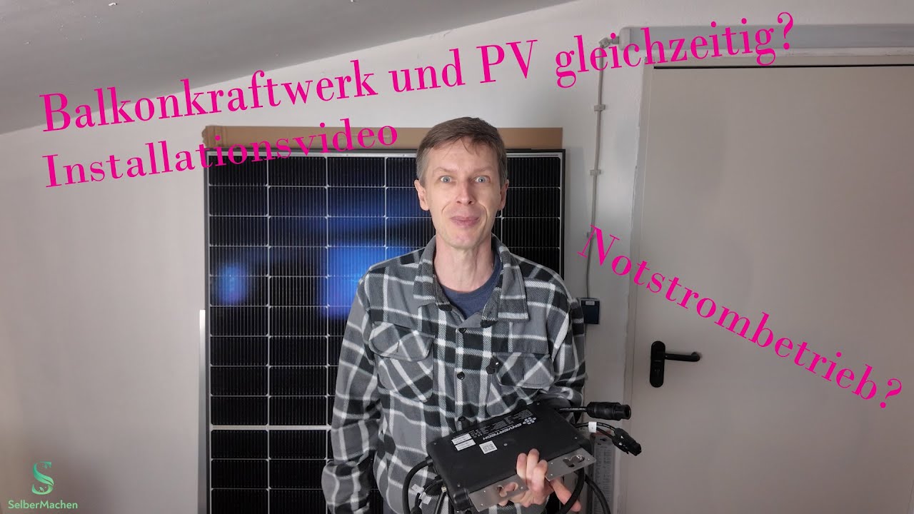Balkonkraftwerk mit PV gleichzeitig betreiben. BKW auf PVC Wellplatte.  Teil 1 Envertech & Ja Solar