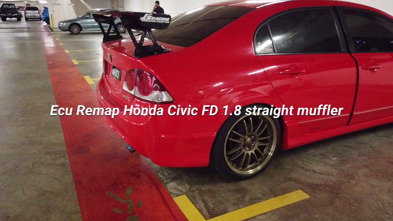 Ecu Remap Honda Civic FD 1.8 Auto Straight Muffler