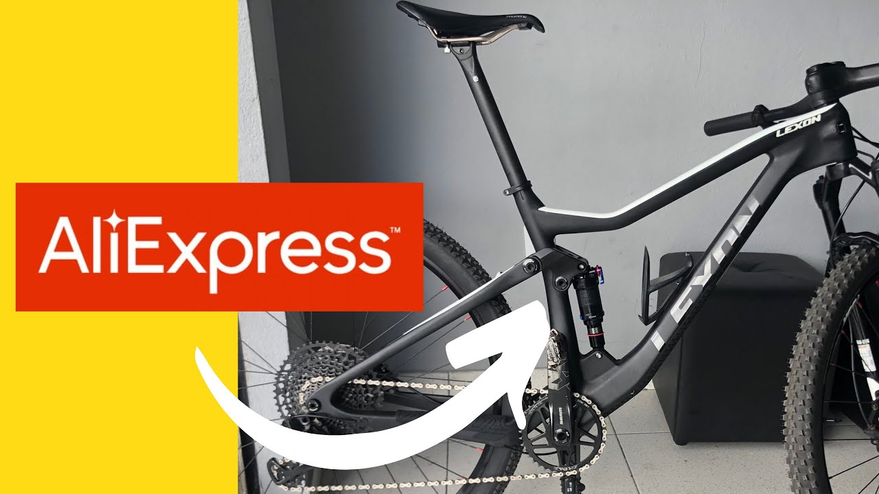 Montei uma bike full de CARBONO do ALIEXPRESS! quadrocaebonoaliexpress