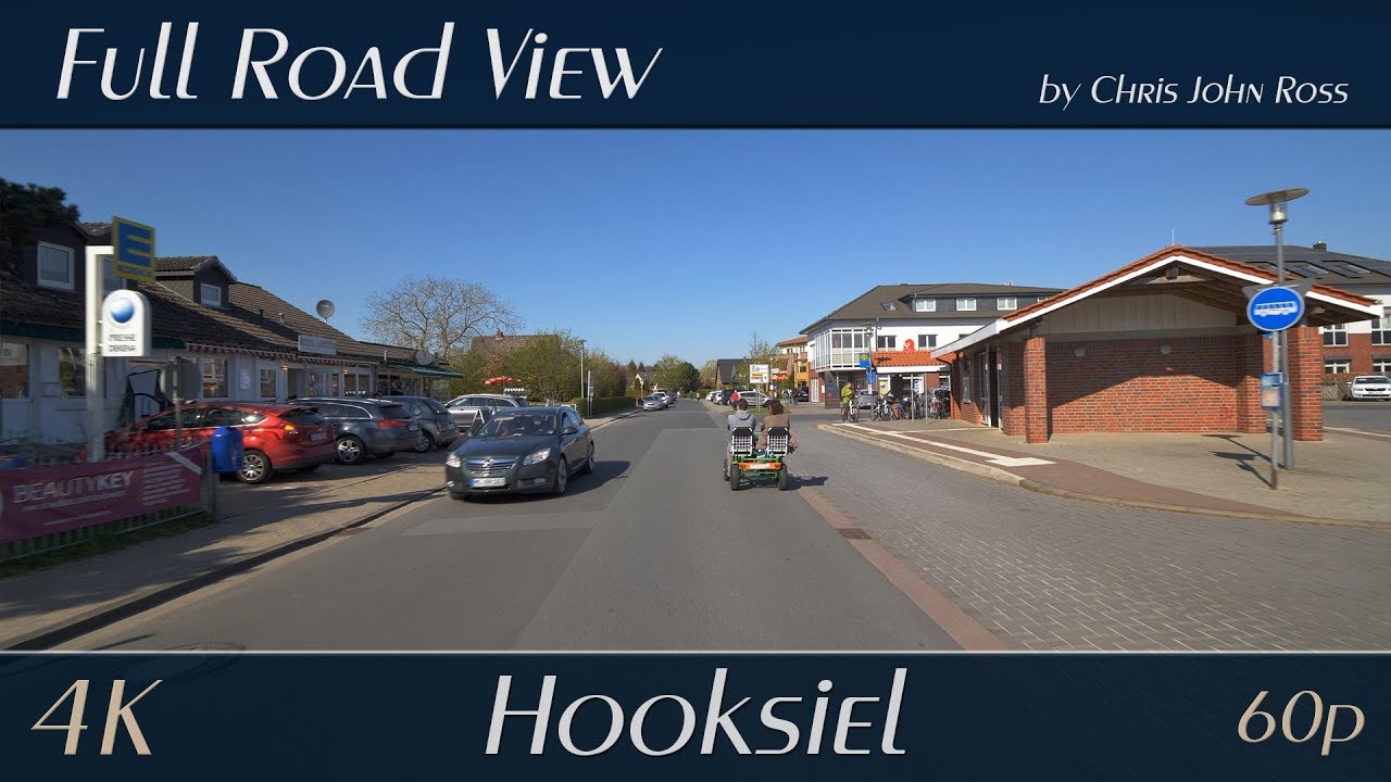 Hooksiel, Wangerland, Germany: Pakenser Altendeich, Lange Straße, Friesenstraße - 4K (2160p/60p) UHD