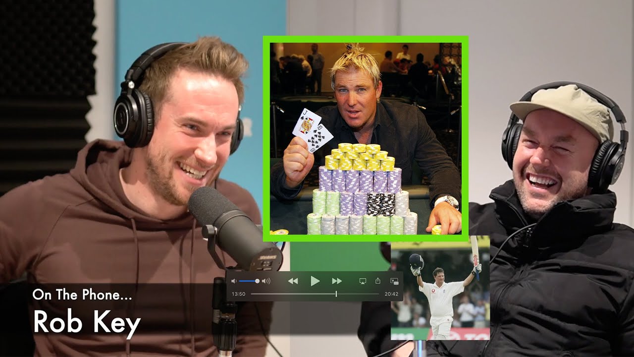 Shane Warne and Rob Key Played Poker til 3am During a Match