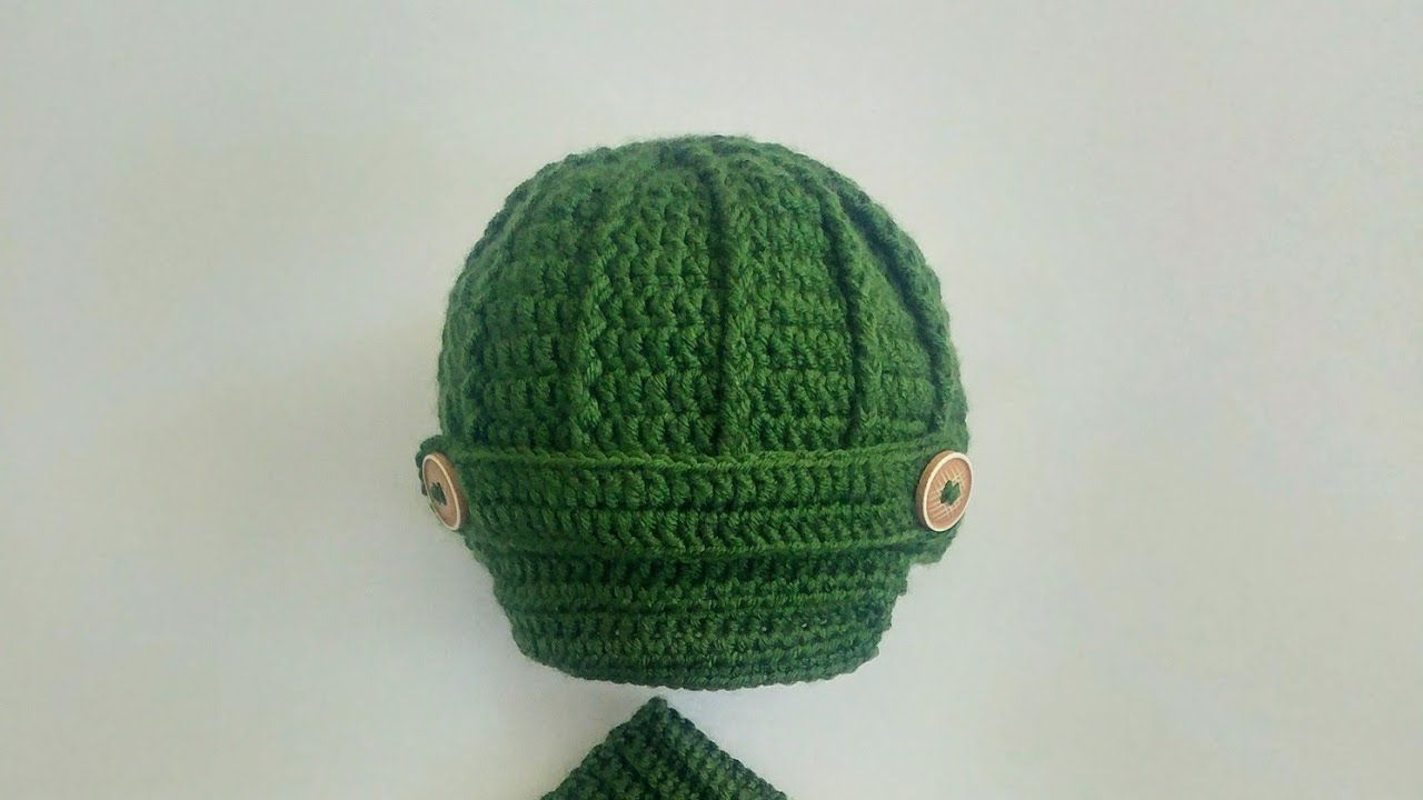 Çok Sorulan Kasketli Bebek Şapkası (Crochet Baby hat)
