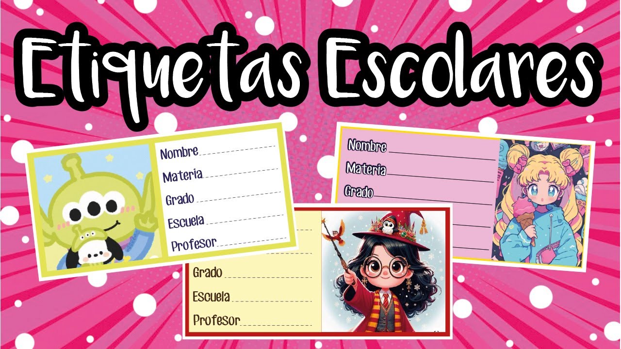 COMO HACER ETIQUETAS ESCOLARES | MANUALIDADES | DIY REGRESO A CLASES