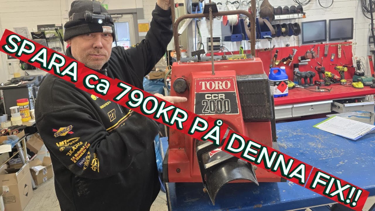 Toro CCR 2000 snöslunga  STARTAPPARATEN funkar ej!