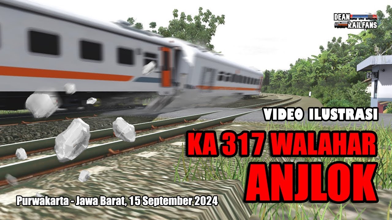 KA317 WALAHAR ANJLOK di PURWAKARTA ‼️ | Train Simulator