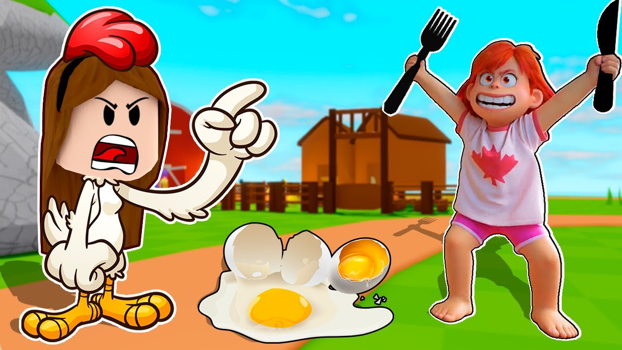 Roblox - VIDA DE GALINHA POR 1 DIA NO ROBLOX (Chicken Life 🐥)