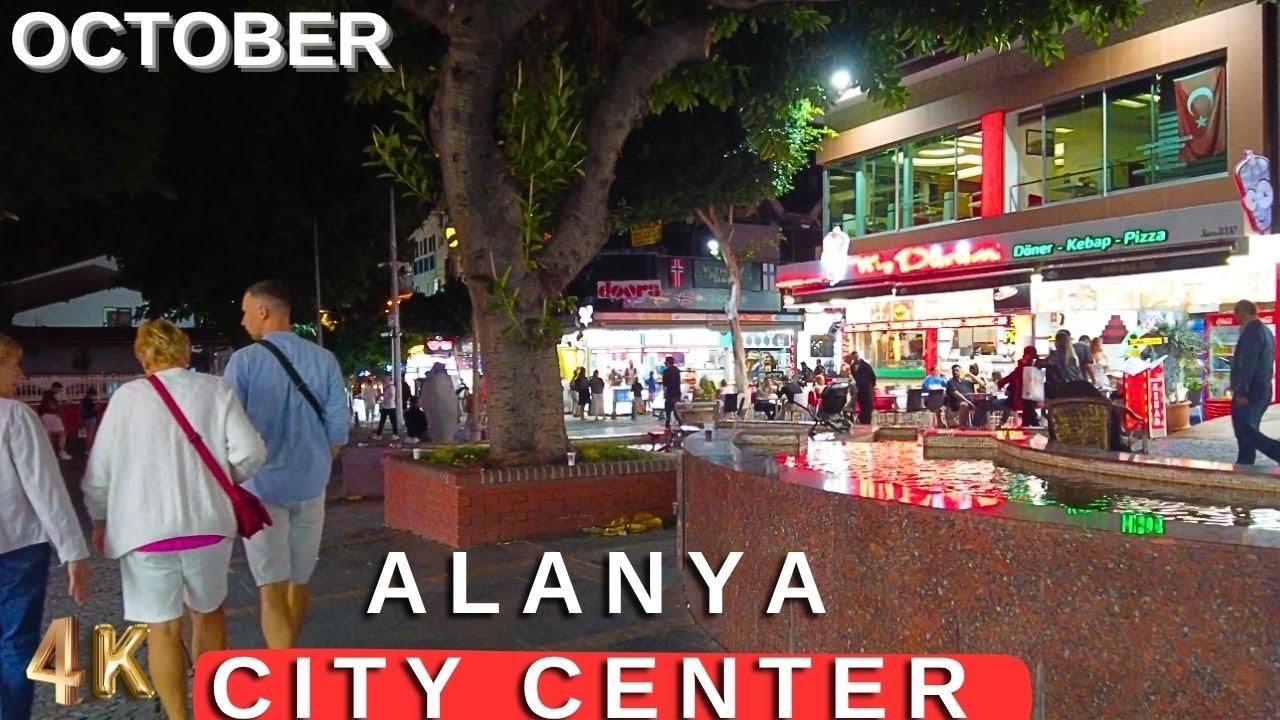 ALANYA NIGHT CITY TOUR 2025 OCTOBER ! ALANYA ANTALYA TURKEY TRAVEL TURKEY HOLIDAY 4K