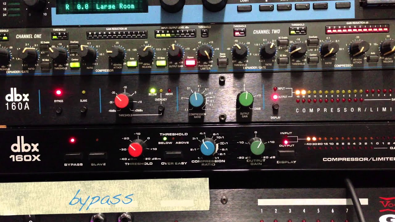 Rack compressor compare.(dbx 1066, 160a, 160x)