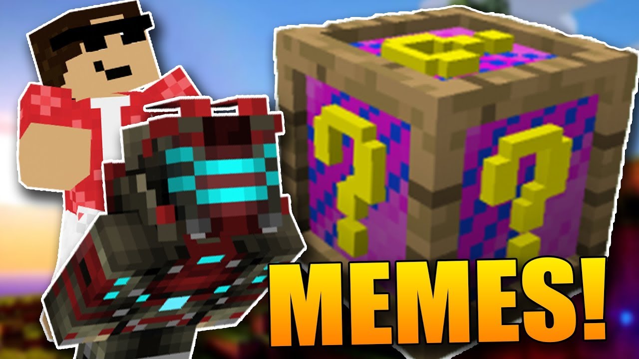 MEMES LUCKY BLOCKY!😱🐸Minecraft Lucky Block Race w/Sajmon