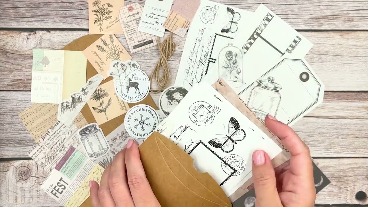 Scrapbooking Monochrome Paper and Sticker Supplies Pack   30 Pieces #scrapbookingsupplies #crafts