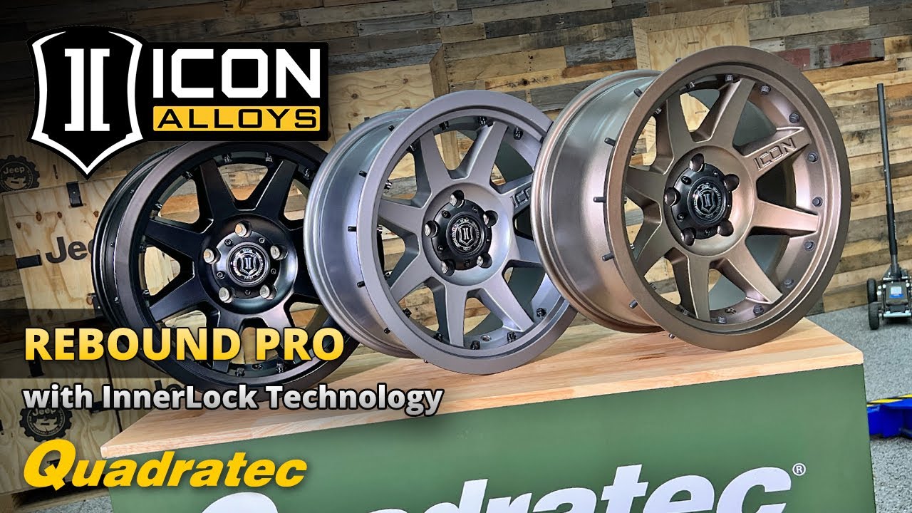 ICON Alloys Rebound Pro Wheels with InnerLock Technology for Jeep Wrangler & Gladiator