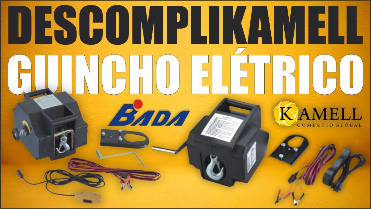 GUINCHO ELÉTRICO BADA 12V - DESCOMPLIKAMELL