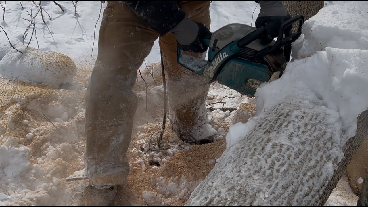 Bucking, Splitting and Stacking Fire Wood - Another Step Towards Self Sufficiency