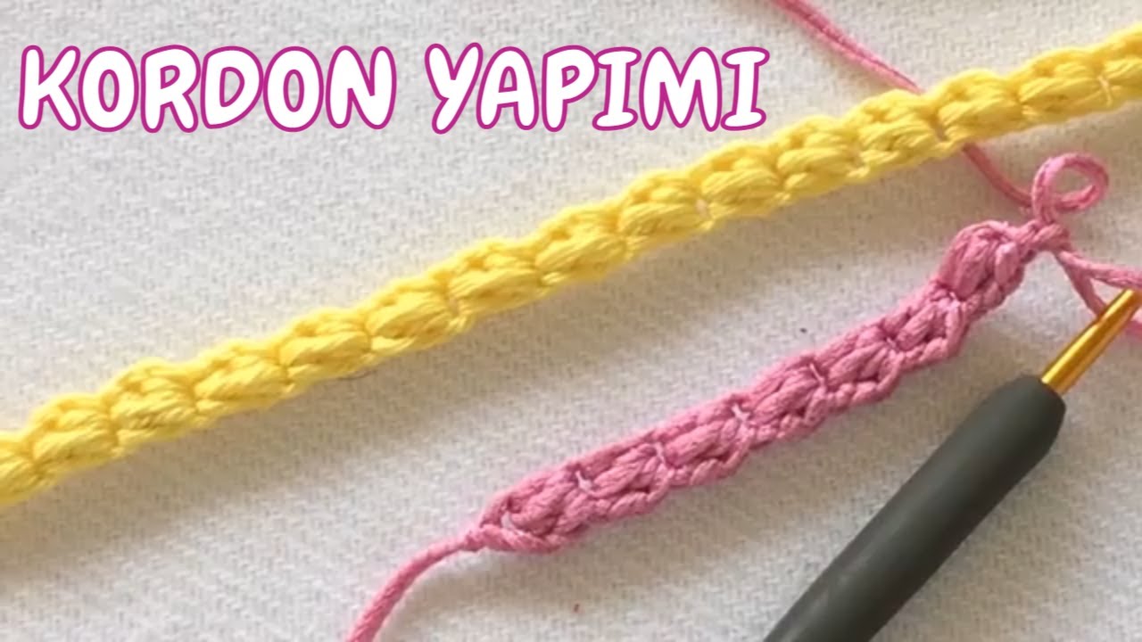 TIĞ İŞİ ÇOK AMAÇLI FISTIKLI  BAĞCIK YAPIMI#CROCHET