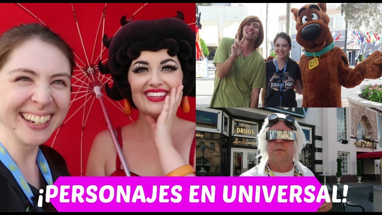 ¡MUCHOS PERSONAJES EN UNIVERSAL STUDIOS!